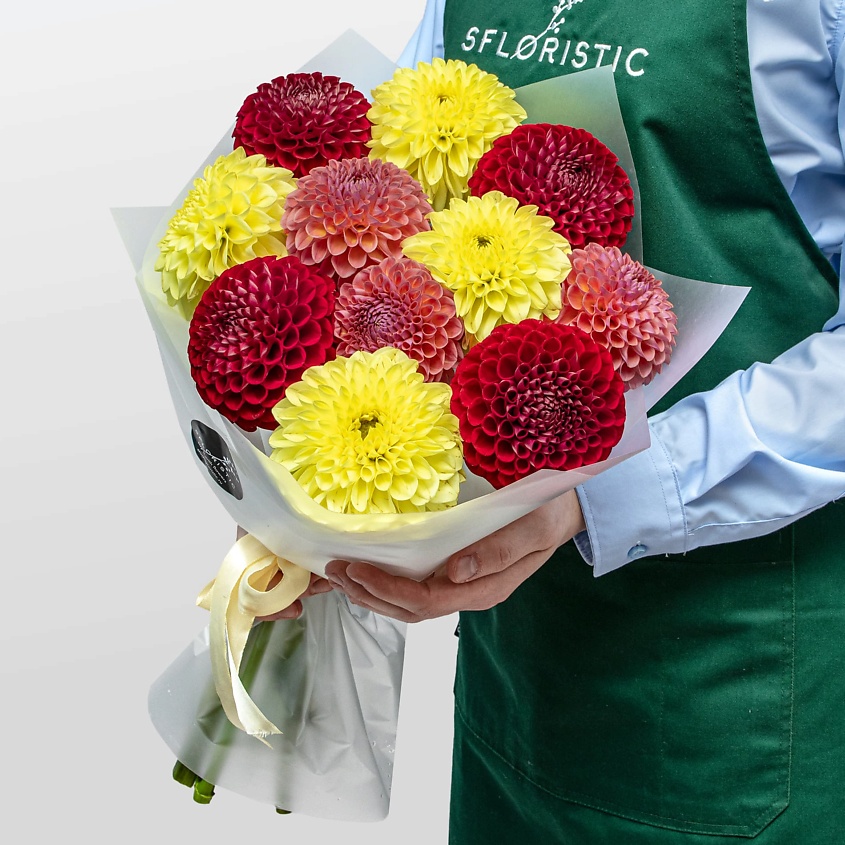 STUDIO FLORISTIC Букет из Георгин «Осенний Карнавал» – фото 1