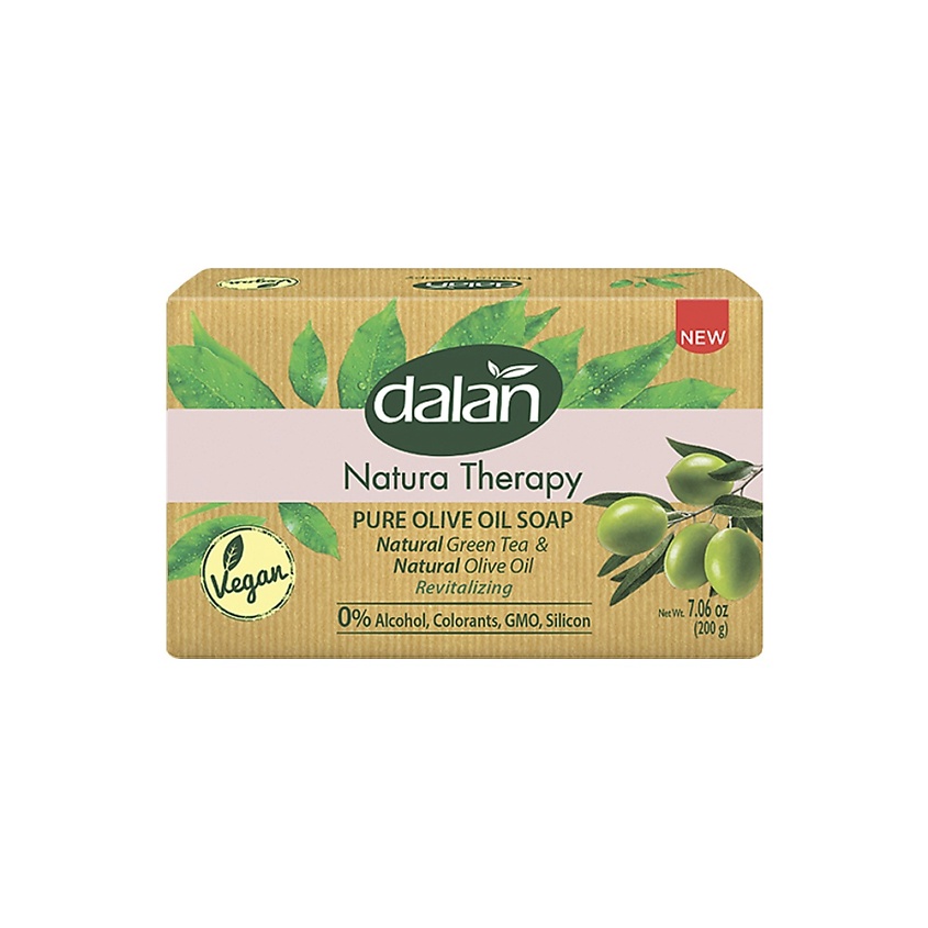 DALAN Мыло кусковое Natura Therapy "Зелёный Чай и Оливковое Масло" – фото 1