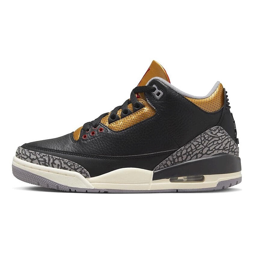 NIKE Женские кроссовки 3 Retro Black Cement Gold – фото 1