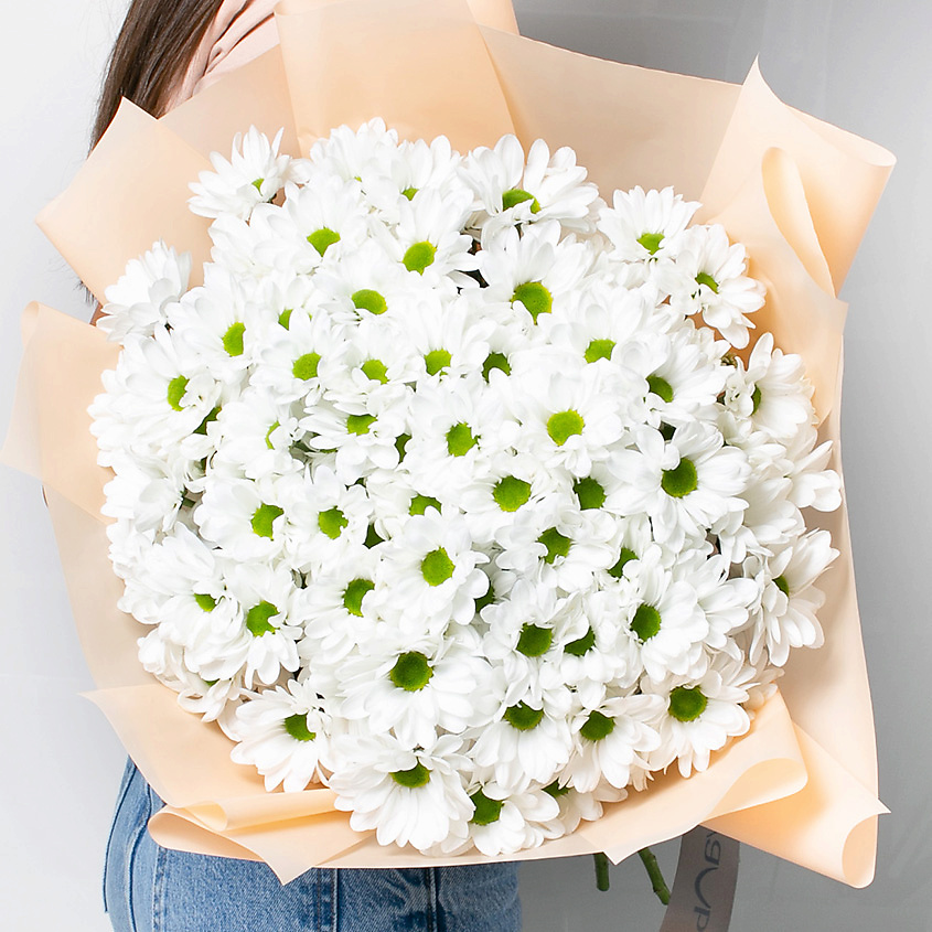ЛЭТУАЛЬ FLOWERS Букет из кустовой хризантемы "Ромашковое поле" 15 шт. – фото 1