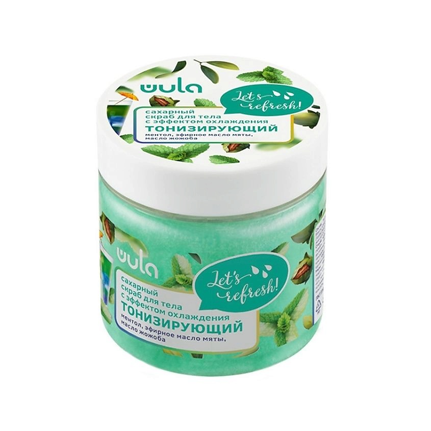 WULA NAILSOUL Cахарный скраб для тела с эффектом охлаждения Тонизирующий – фото 2