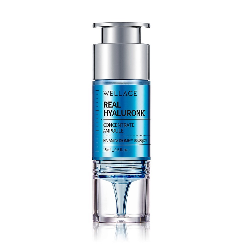 WELLAGE Концентрированный гель-сыворотка "Real Hyaluronic Concentrate Ampoule" – фото 1