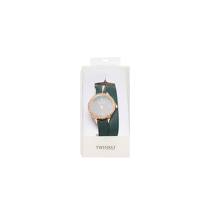 TWINKLE Наручные часы с японским механизмом dark green doublebelt – фото 2
