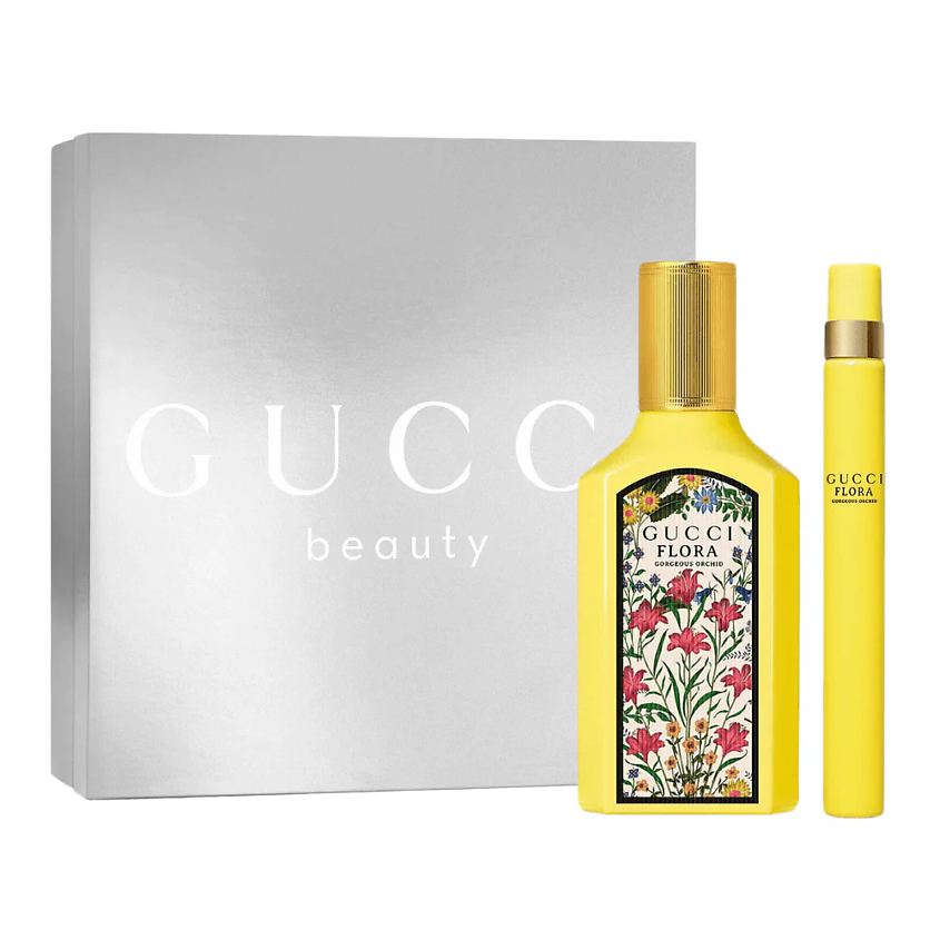GUCCI Набор Flora Gorgeous Orchid: Парфюмерная вода + Парфюмерная вода в дорожном формате – фото 1