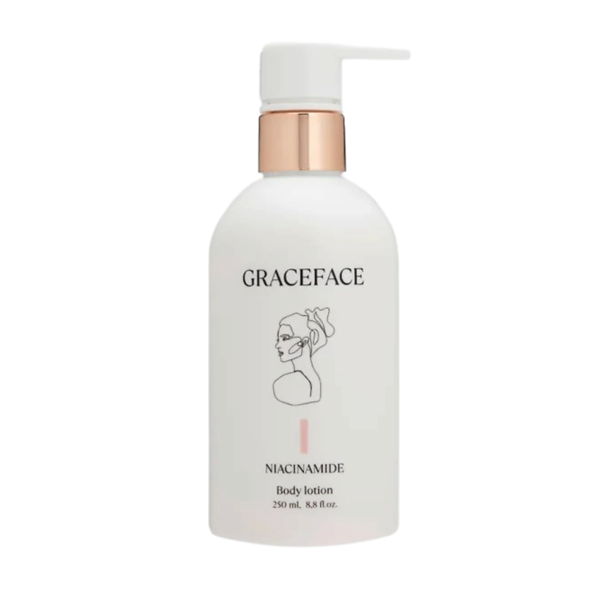 GRACE FACE Увлажняющий лосьон для тела с ниацинамидом с легким шиммером – фото 1
