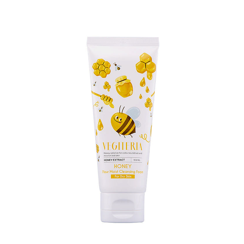 VEGITERIA Пенка для умывания для сухой кожи HONEY – фото 2