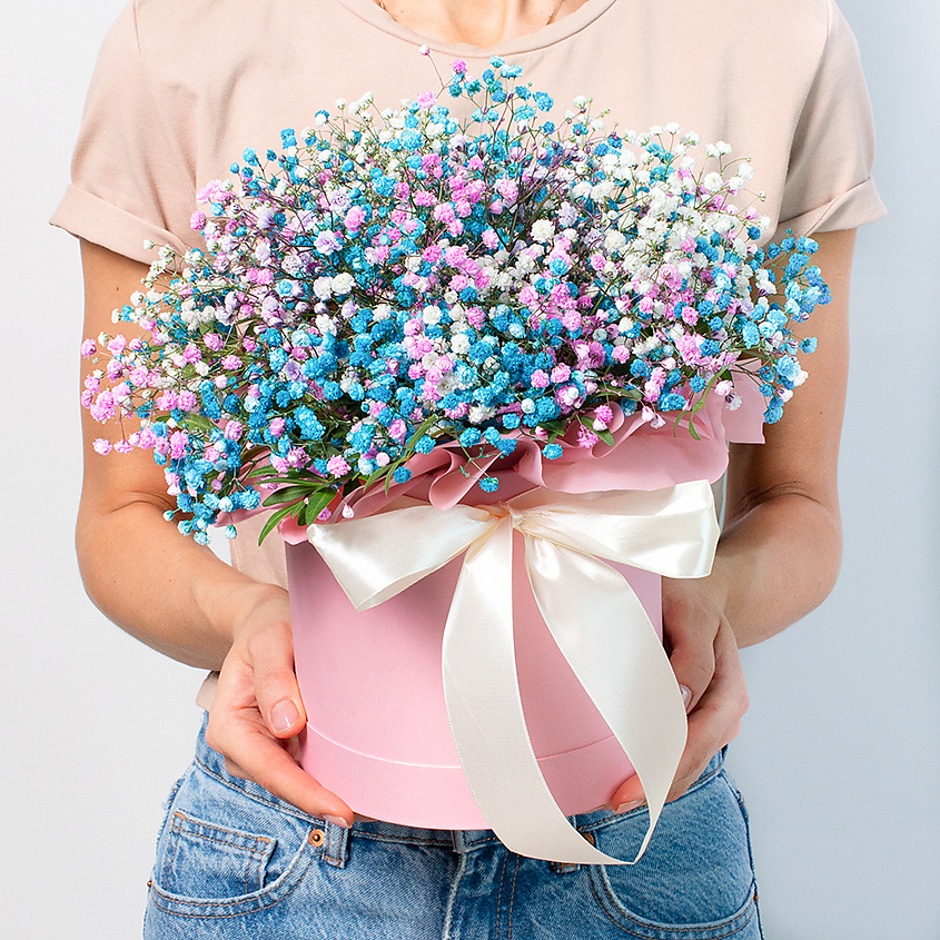 ЛЭТУАЛЬ FLOWERS Букет из гипсофилы "Сияние"в коробке – фото 2