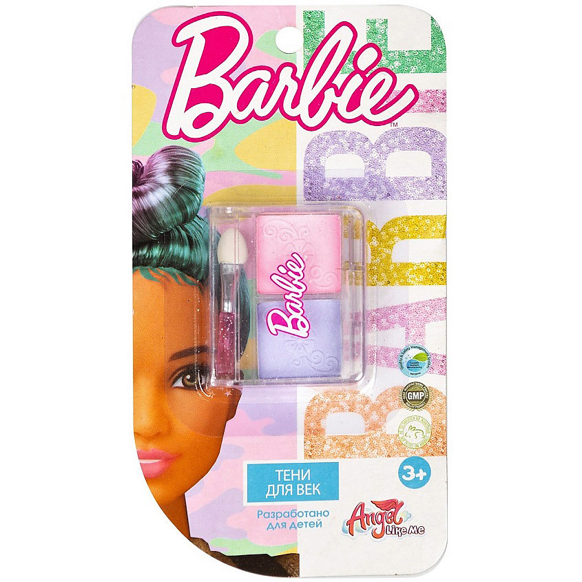 ANGEL LIKE ME Детская декоративная косметика для девочек Barbie Тени для век, тон холодный – фото 1