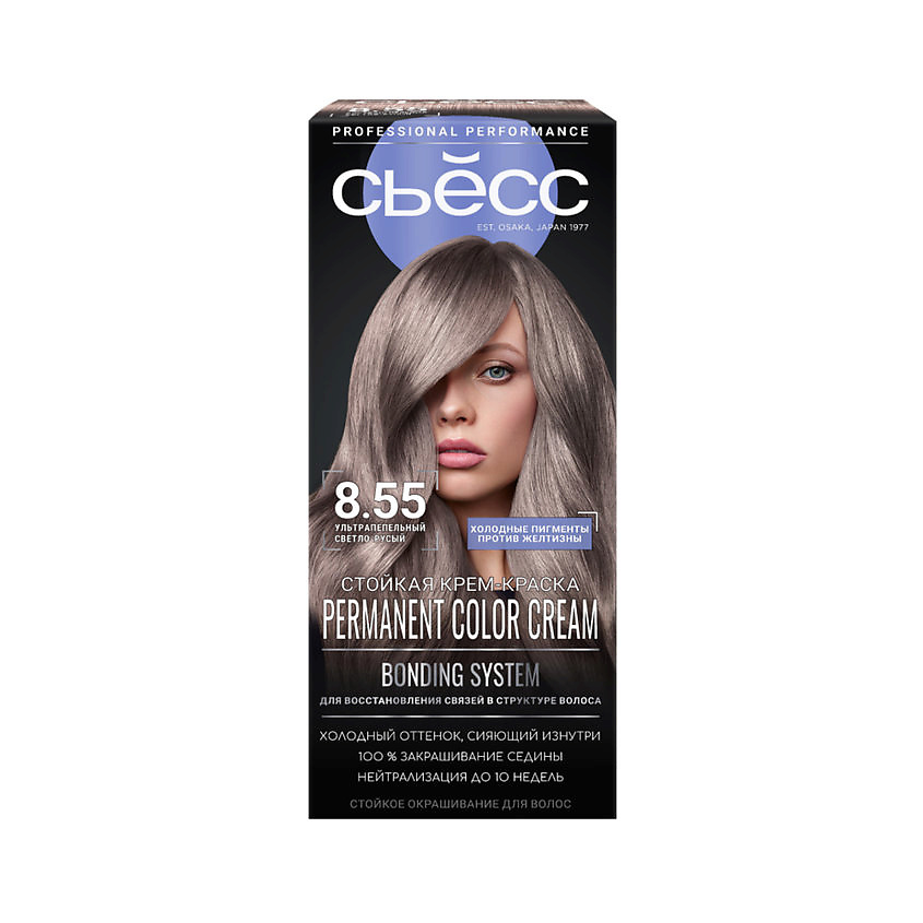 СЬЁСС Стойкая крем-краска для волос Permanent Color Cream Bonding System – фото 1