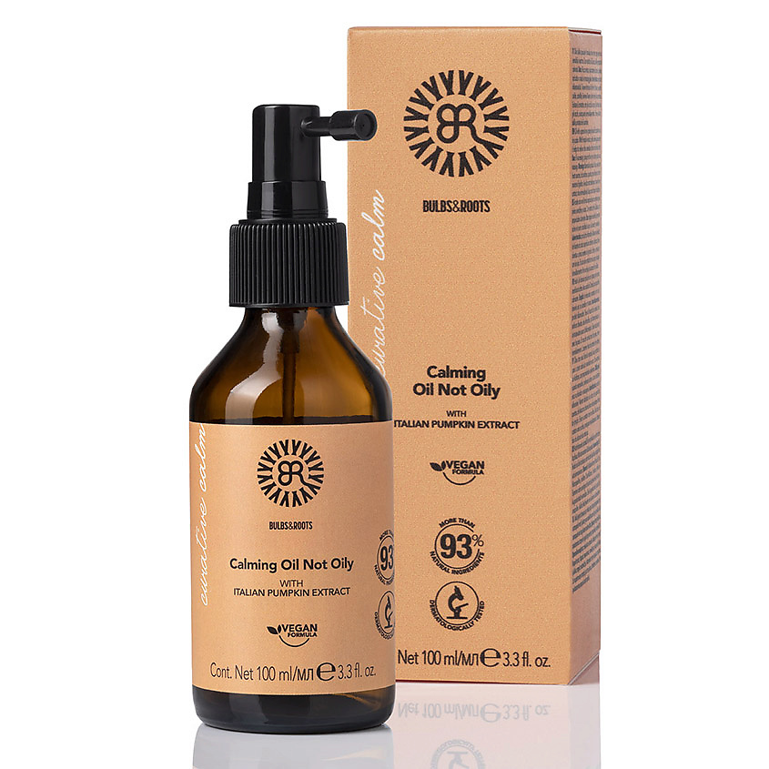 BULBS&ROOTS Масло для кожи головы успокаивающее не жирное с экстрактом тыквы, веган Calming – фото 2