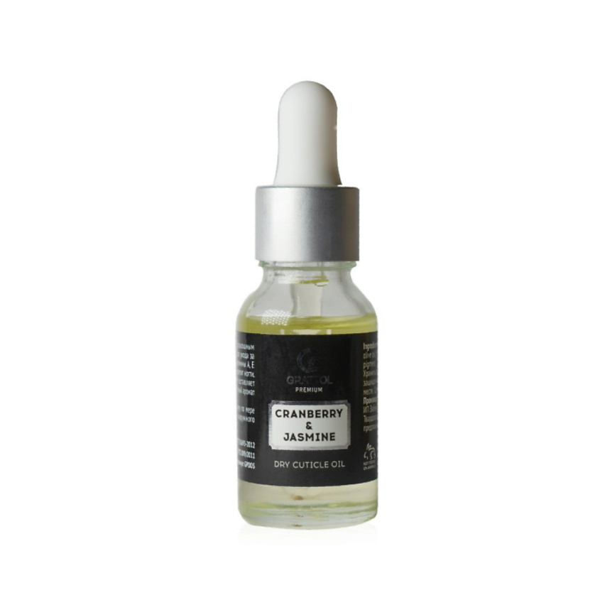 GRATTOL Масло для кутикулы и ногтей без блеска Cranberry & Jasmine – фото 2