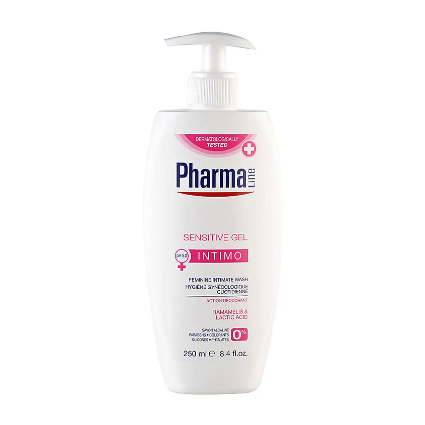 HERBAL Гель для интимной гигиены гамамелис для чувствительной кожи Pharma Line Intimo Sensitive Gel – фото 2