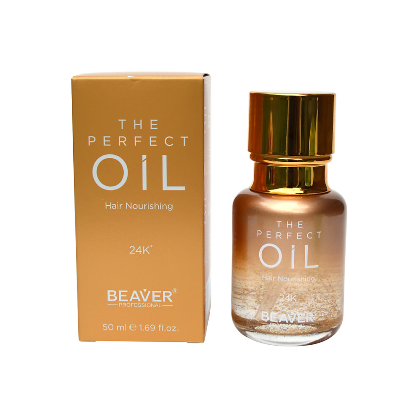 BEAVER Масло для питания волос THE PERFECT OIL-24K, парфюмированное, для разглаживания и блеска – фото 1