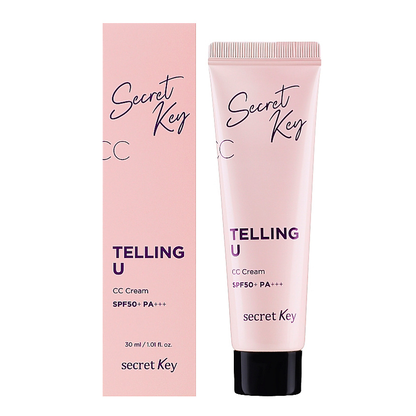 SECRET KEY СС-Крем для лица осветляющий TELLING U CC CREAM SPF50+ PA+++ – фото 1