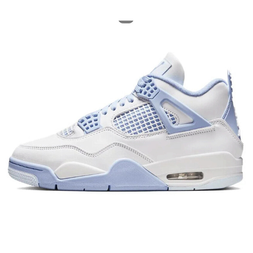NIKE Женские кроссовки 4 Retro Forget Me Not, цвет: Белый, размер: 42 – фото 1