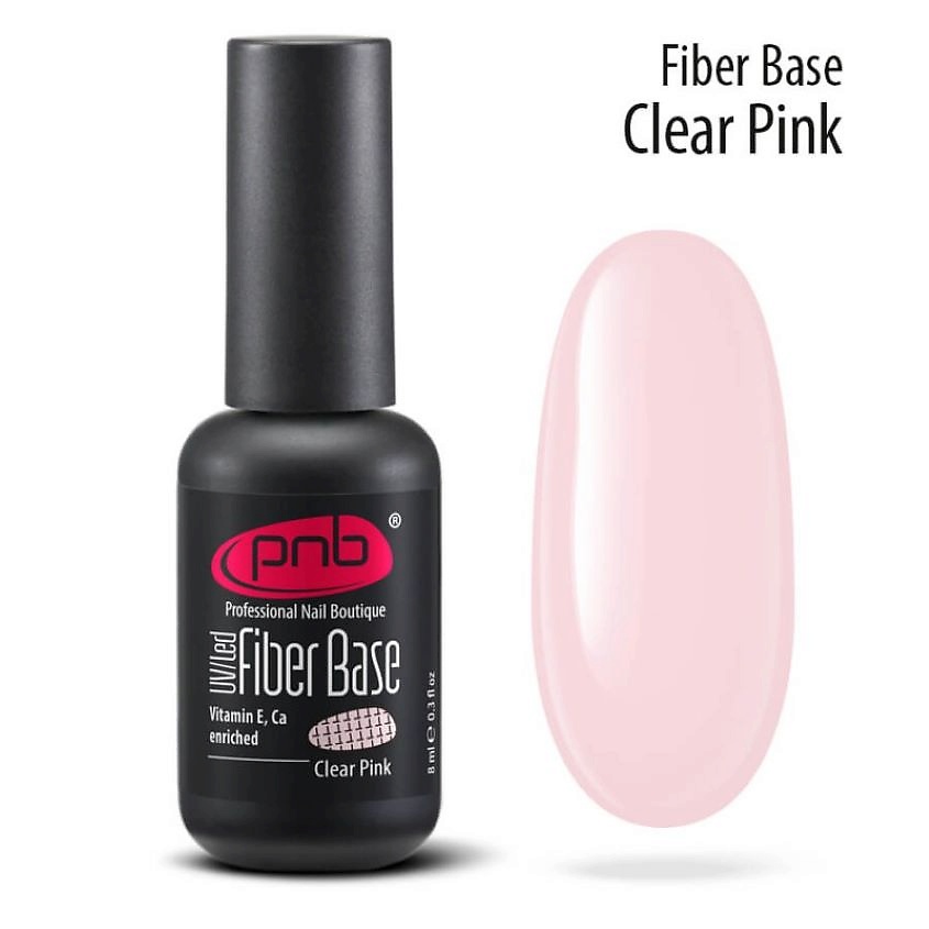 PNB PROFESSIONAL NAIL BOUTIQUE Каучуковая файбер база со стекловолокном Fiber – фото 2