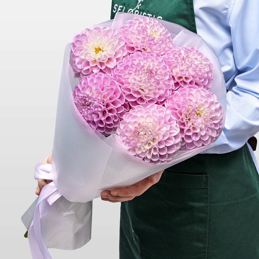 STUDIO FLORISTIC Букет из Георгин «Сладкий румянец» – фото 1