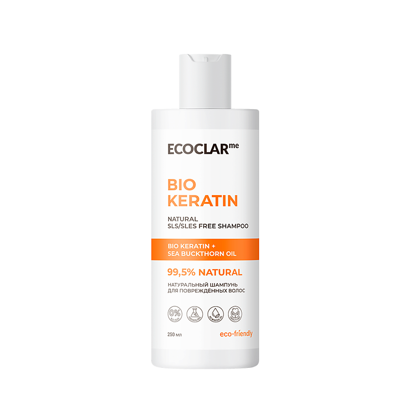 ECOCLARME Натуральный шампунь для поврежденных волос – фото 1