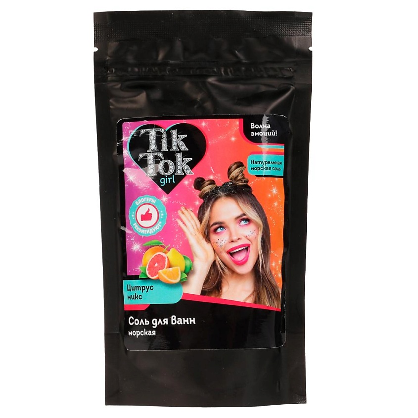 TIK TOK GIRL Ароматизированная соль для ванн цитрус МИКС – фото 1