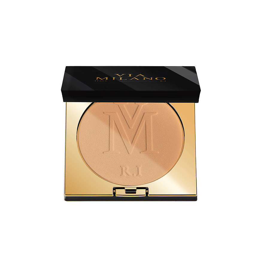 VIA MILANO Компактная пудра для лица матирующая с витамином Е Compact Powder Stop Shine & Covering, C02 Natural, 10 г – фото 1