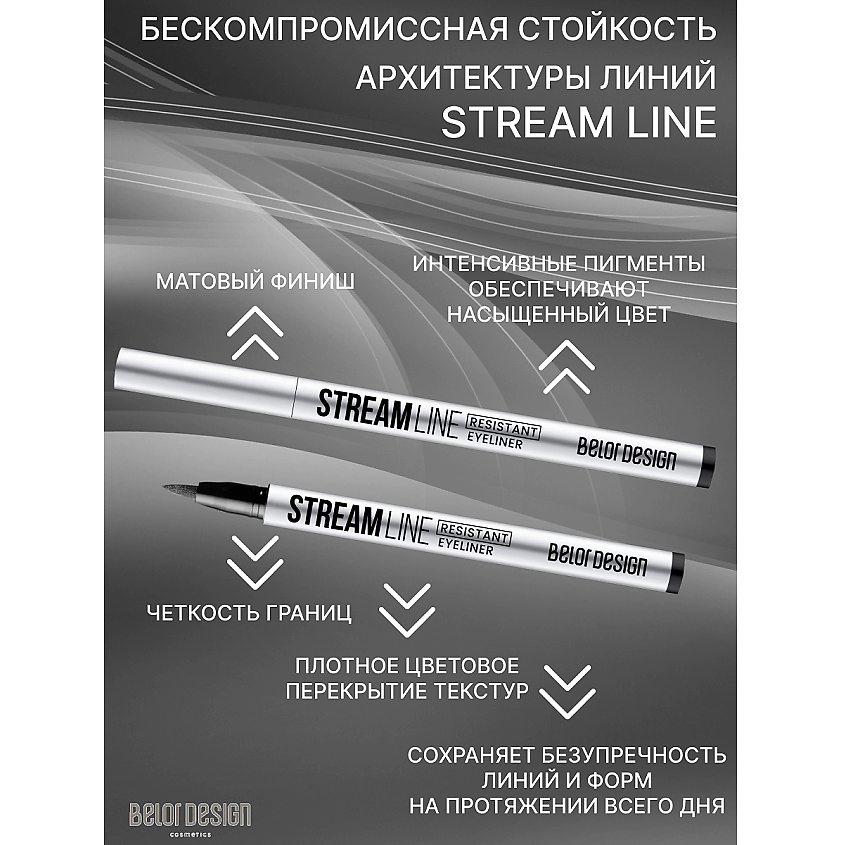 BELOR DESIGN Подводка для глаз стойкая Streamline – фото 1