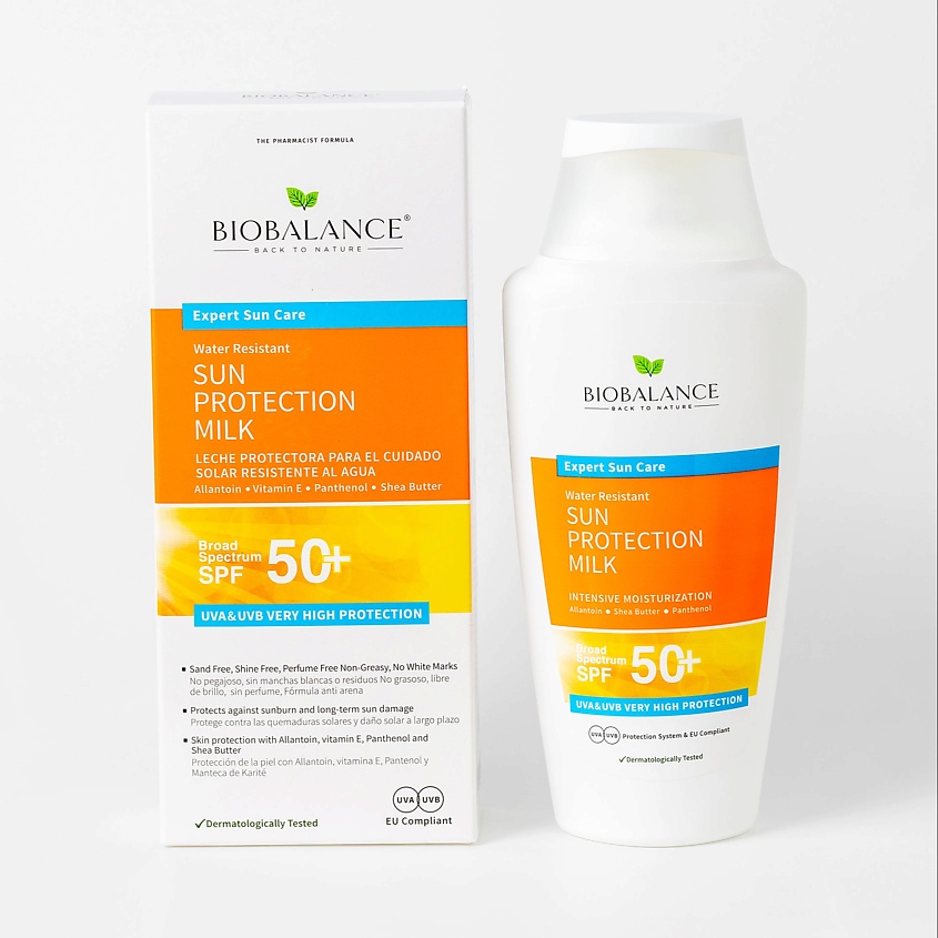 BIOBALANCE Крем-молочко солнцезащитный для лица SUN PROTECTION MILK SPF 50+ – фото 1