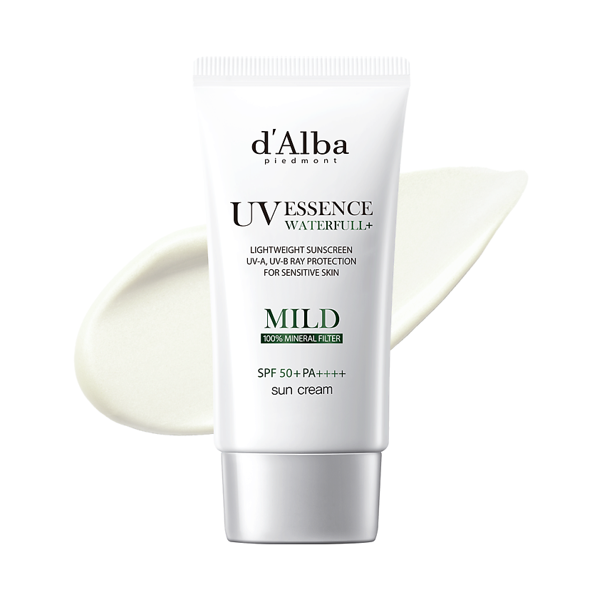 D`ALBA Солнцезащитный крем для лица Waterfull Mild Sun Cream SPF 50+ PA++++ – фото 1