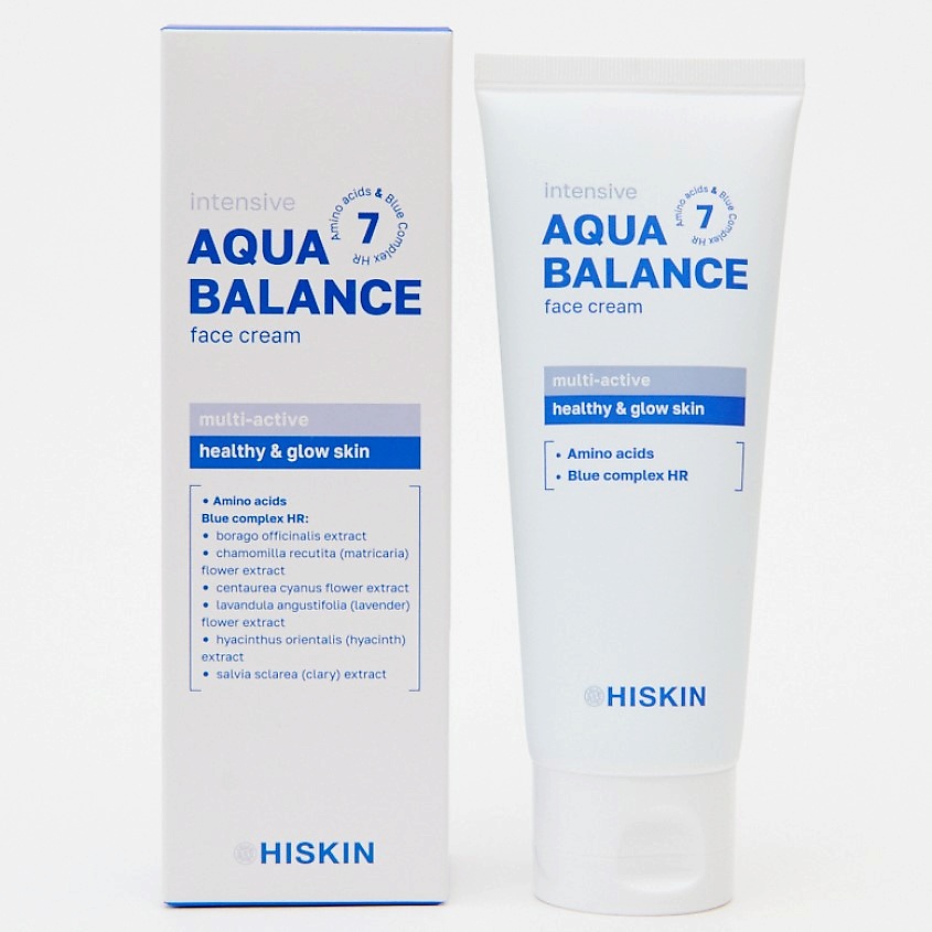 HISKIN Крем для лица ультраувлажняющий с Витаминами и Фитокомплексом AQUA BALANCE – фото 1