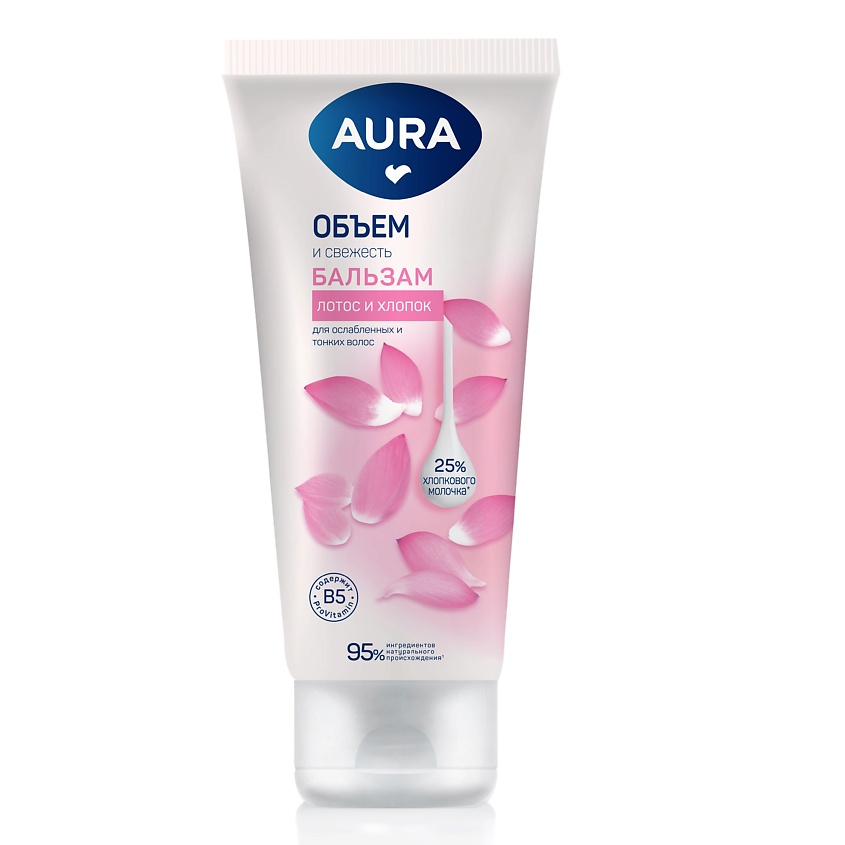 AURA Бальзам для волос, Объем и свежесть – фото 1