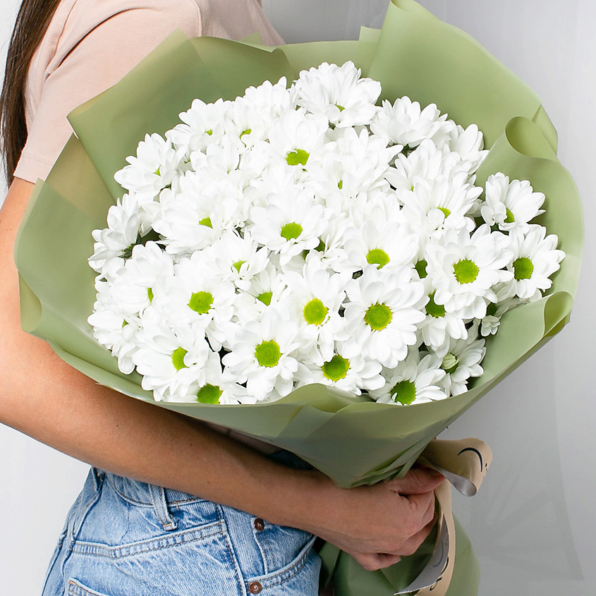 ЛЭТУАЛЬ FLOWERS Букет из кустовой хризантемы "Ромашковое поле" 7 шт. – фото 1