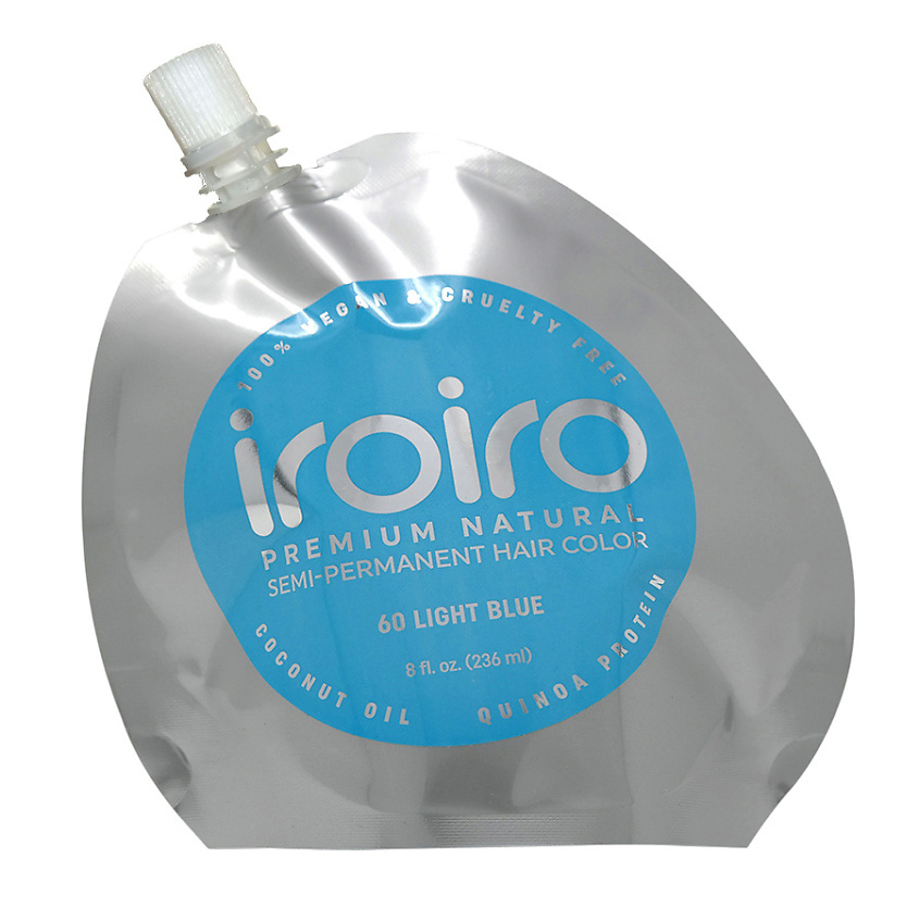 IROIRO Семи-перманентный краситель для волос 60 LIGHT BLUE Голубой – фото 2