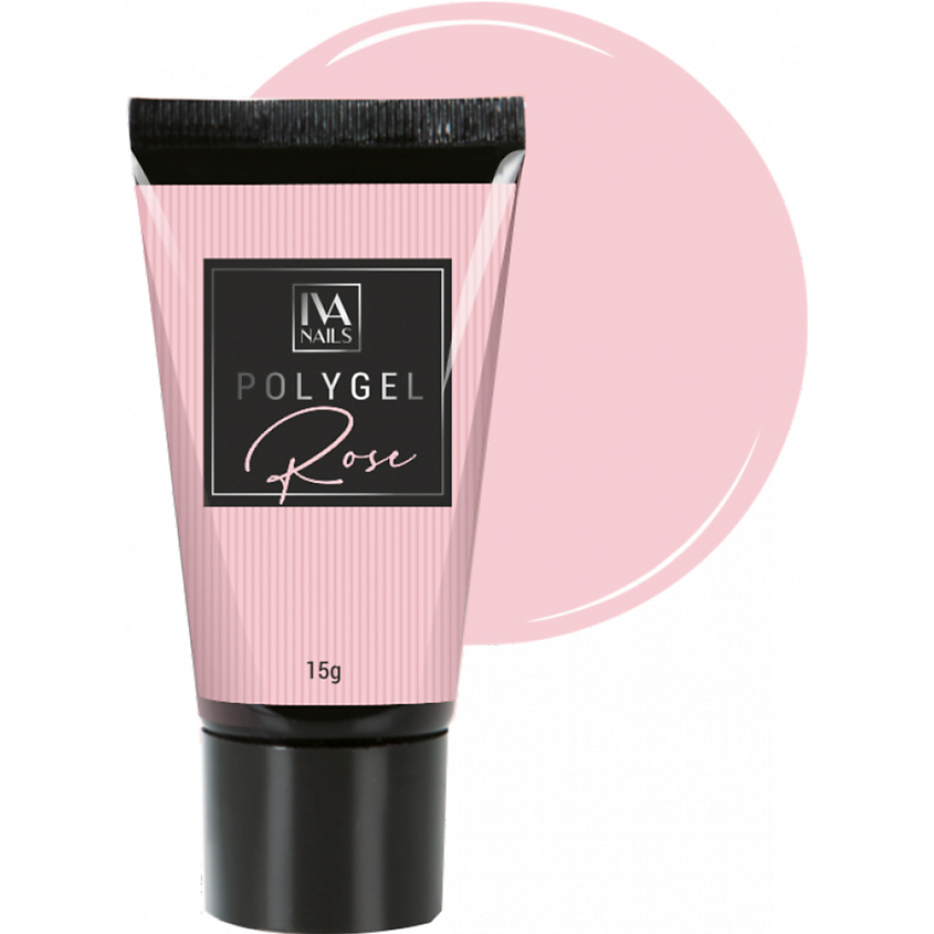 IVA NAILS Полигель для моделирования и укрепления ногтей Polygel Rose – фото 2