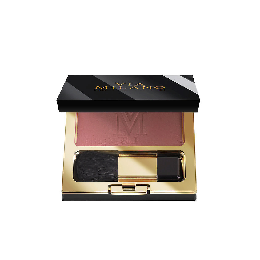 VIA MILANO Румяна для лица матирующие с витамином Е Blush Matte Covering – фото 1