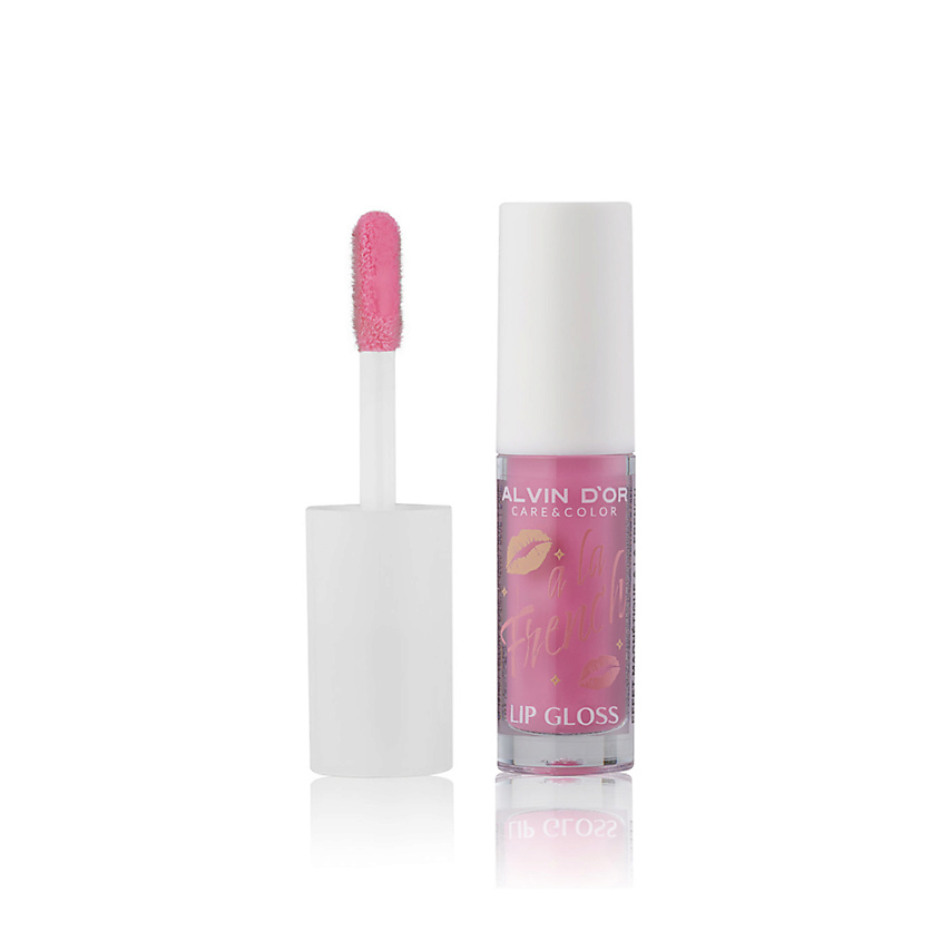 ALVIN D’OR Блеск для губ мини Effet Magnetique A LA FRENCH, 09 Amaranth Pink, 2.5 мл – фото 2