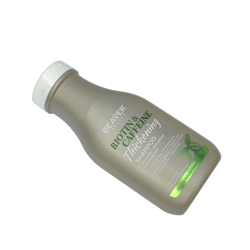 BEAVER Шампунь укрепляющий  Biotin & Caffeine Thickening Shampoo, для поврежденных волос, 350 мл – фото 2