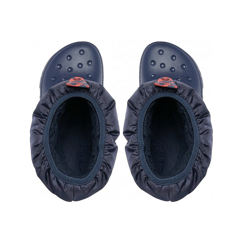 の CROCS Ботинки детские зимние Crocs 207683 Neo Puff Boot Navy, цвет