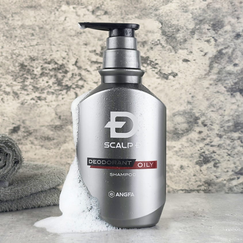 ANGFA Мужской японский шампунь для глубокой очистки волос «Scalp D DEODORANT OILY shampoo» – фото 3