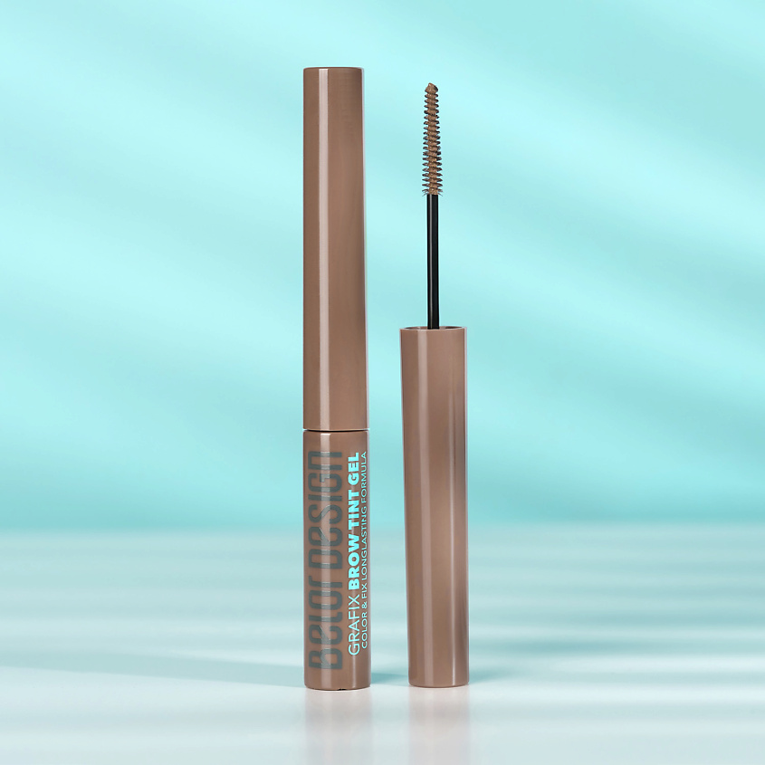 BELOR DESIGN Тинт-гель для бровей Grafix, тон 02 коричневый – фото 3