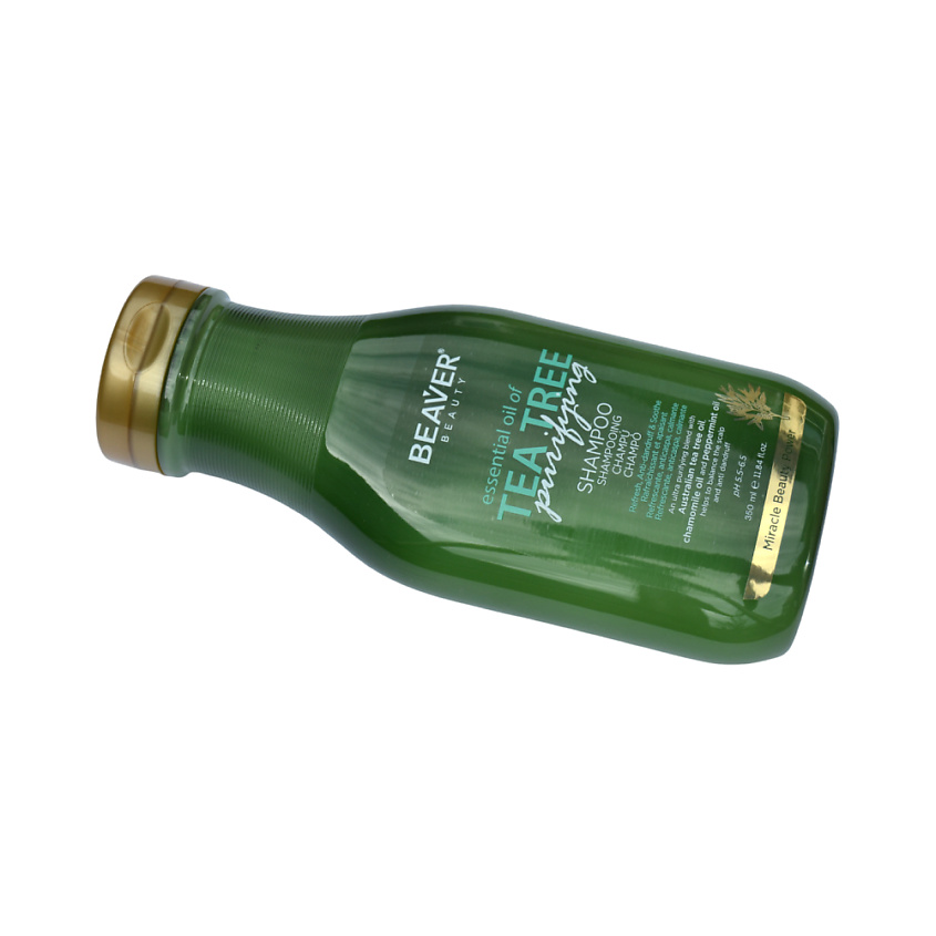 BEAVER Шампунь Tea Tree purifying  Shampoo, для кожи головы, склонной к сухости и перхоти – фото 3