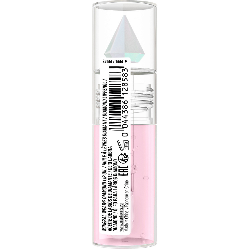 PHYSICIANS FORMULA Масло для губ Mineral Wear Diamond Lip Oil, Розовый бриллиант / Pink Diamond / прозрачный с бледно-розовым оттенком, 4,6 мл – фото 19