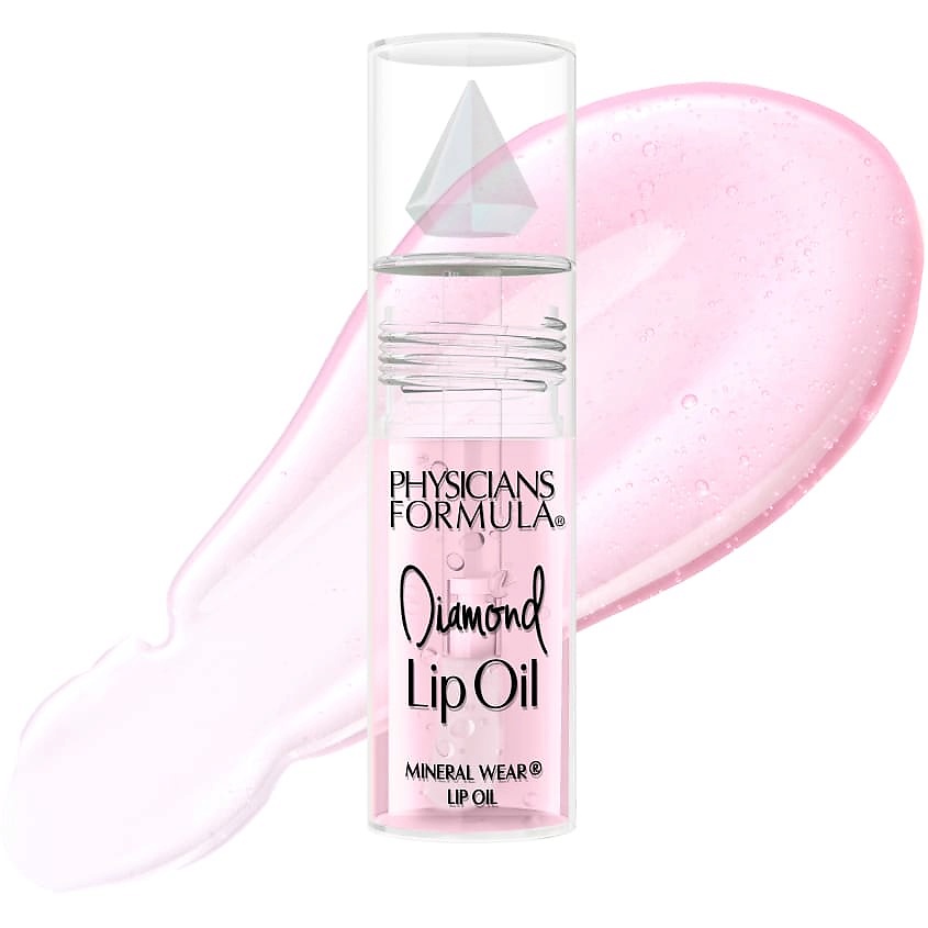 PHYSICIANS FORMULA Масло для губ Mineral Wear Diamond Lip Oil, Розовый бриллиант / Pink Diamond / прозрачный с бледно-розовым оттенком, 4,6 мл – фото 4