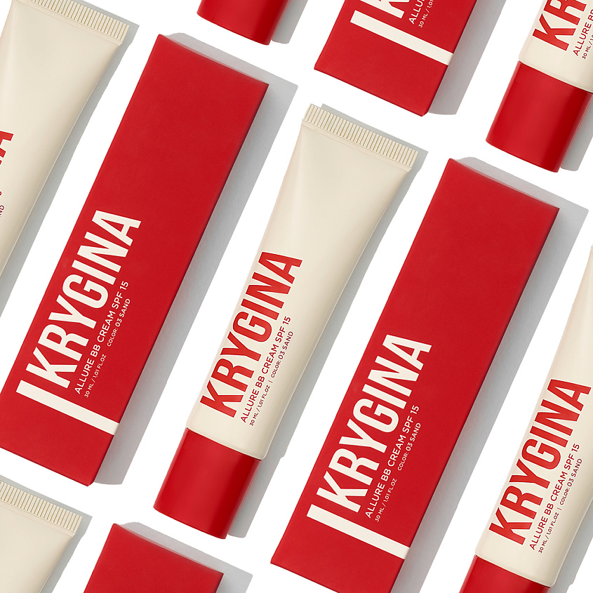 KRYGINA COSMETICS BB-крем для лица ALLURE BB CREAM SPF15, цвет: SAND, 30 мл – фото 15