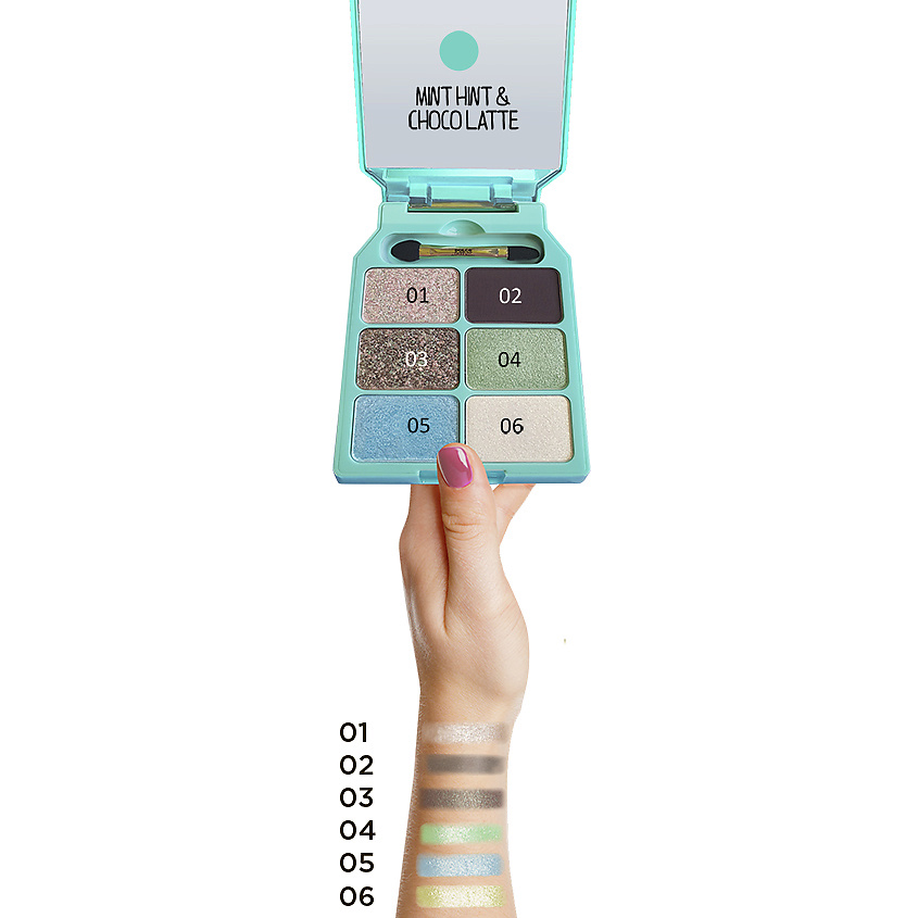 DOLCE MILK Палетка теней для век Six-Color Eyeshadow Palette – фото 7