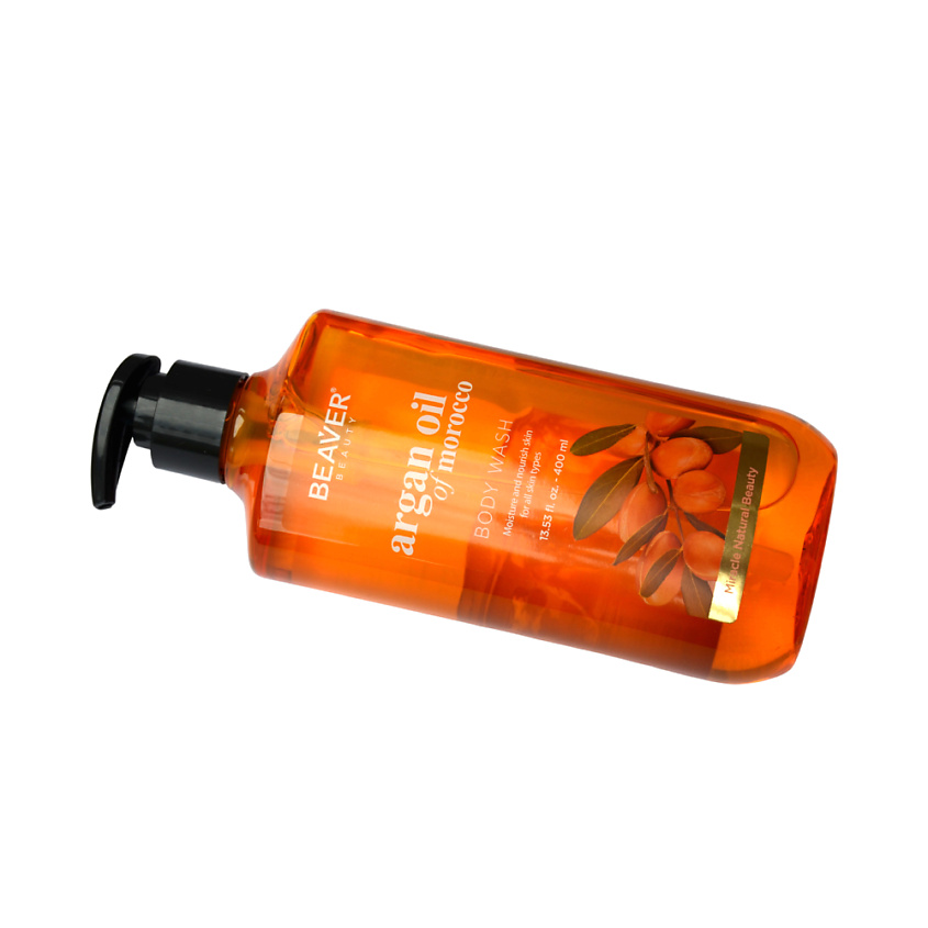 BEAVER Увлажняющий гель для душа Argan oil of Morocco с экстрактом Арганового масла – фото 4
