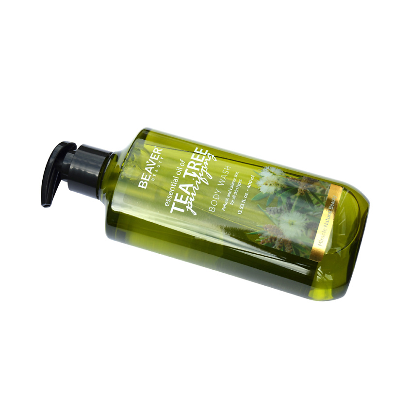 BEAVER Успокаивающий гель для душа Tea Tree purifying с экстрактом Австралийского Чайного дерева – фото 3