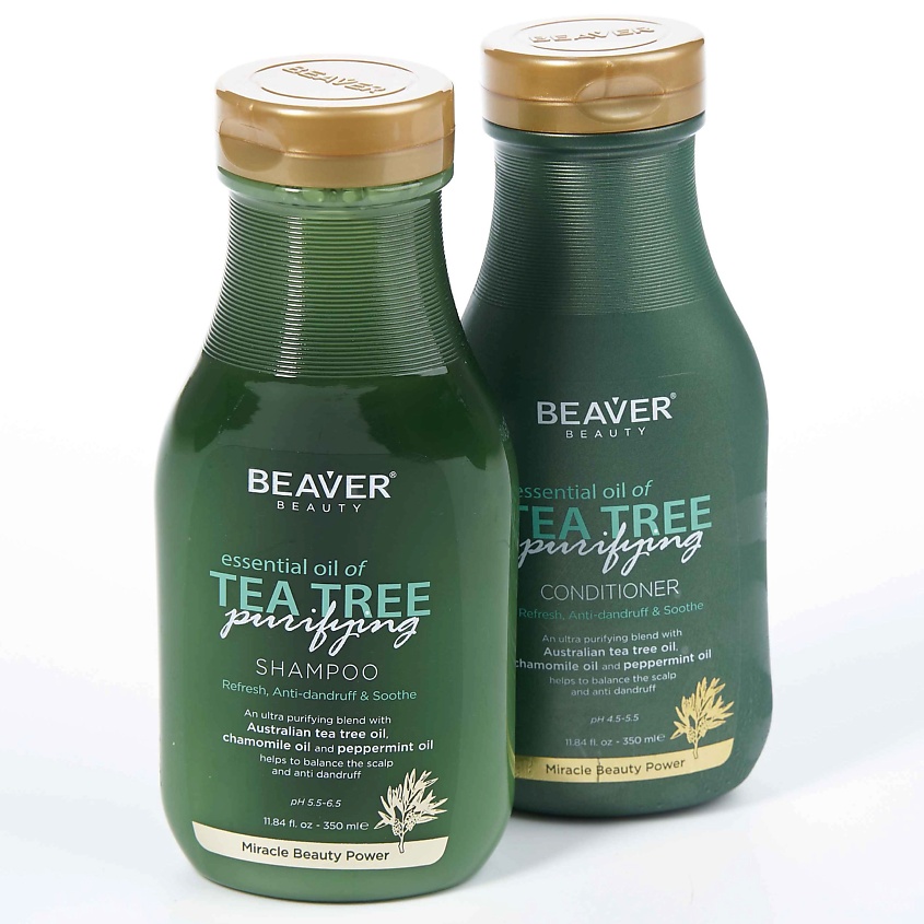 BEAVER Кондиционер Tea Tree purifying Conditioner, для кожи головы склонной к сухости и перхоти – фото 4