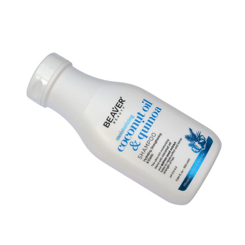 BEAVER Шампунь увлажняющий для нормальных и сухих волос Coconut Oil& quinoa Shampoo, 350 мл – фото 2