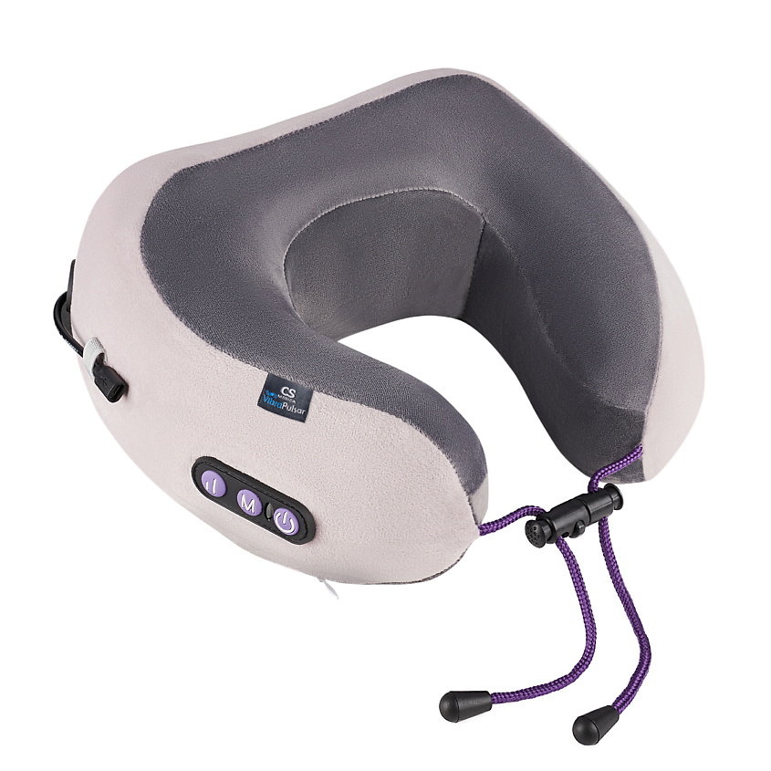 CS MEDICA Подушка массажная роликовая беспроводная для шеи VibraPulsar CS-cr4 DUAL RELAX – фото 3