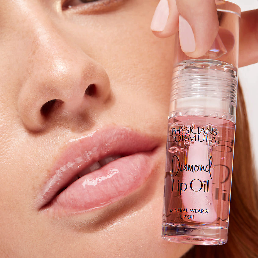 PHYSICIANS FORMULA Масло для губ Mineral Wear Diamond Lip Oil, Розовый бриллиант / Pink Diamond / прозрачный с бледно-розовым оттенком, 4,6 мл – фото 11