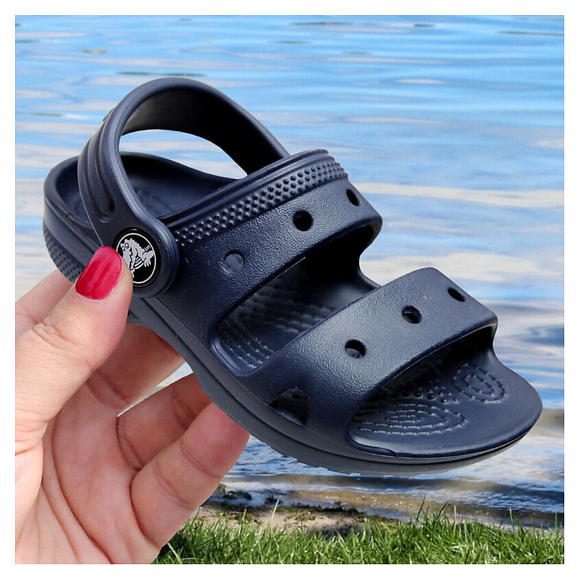 CROCS Сандалии детские Crocs Classic Kids Sandal 207537 Navy – фото 7